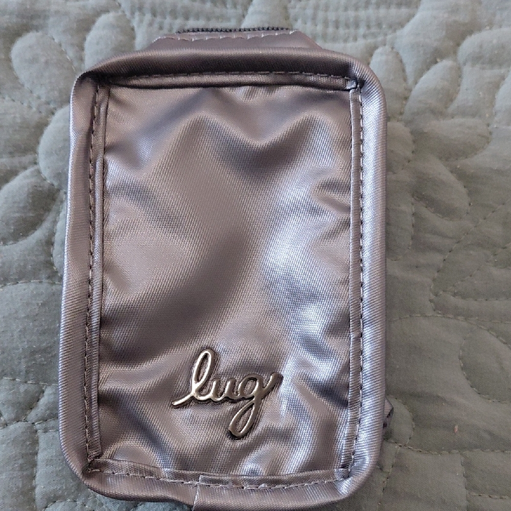 Lug Shiny Gray Accessory Pouch